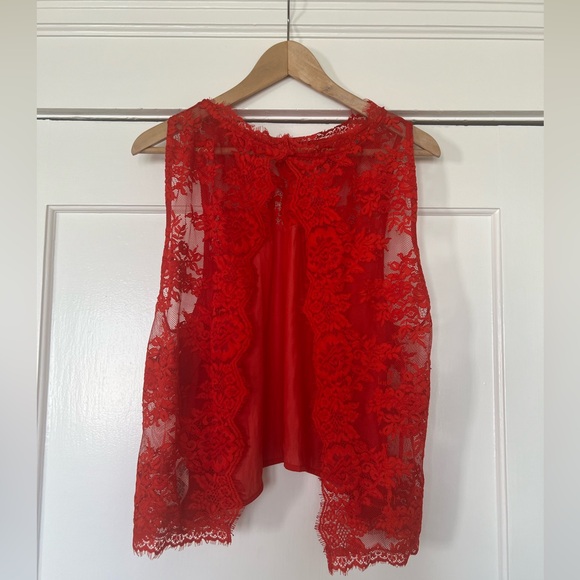 Free People Tied to You Lace Top - Picture 3 of 7